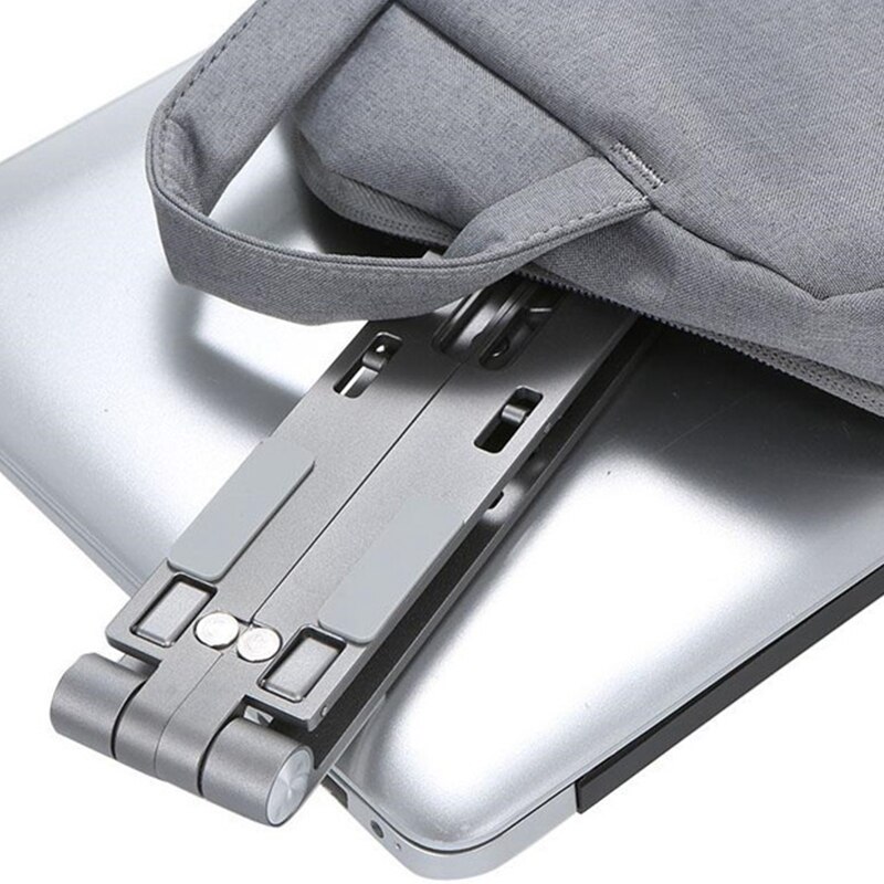 Bærbar justering bærbar køleskab foldbar aluminiumsunderstøttelse bærbar holder holder til bærbar ipad