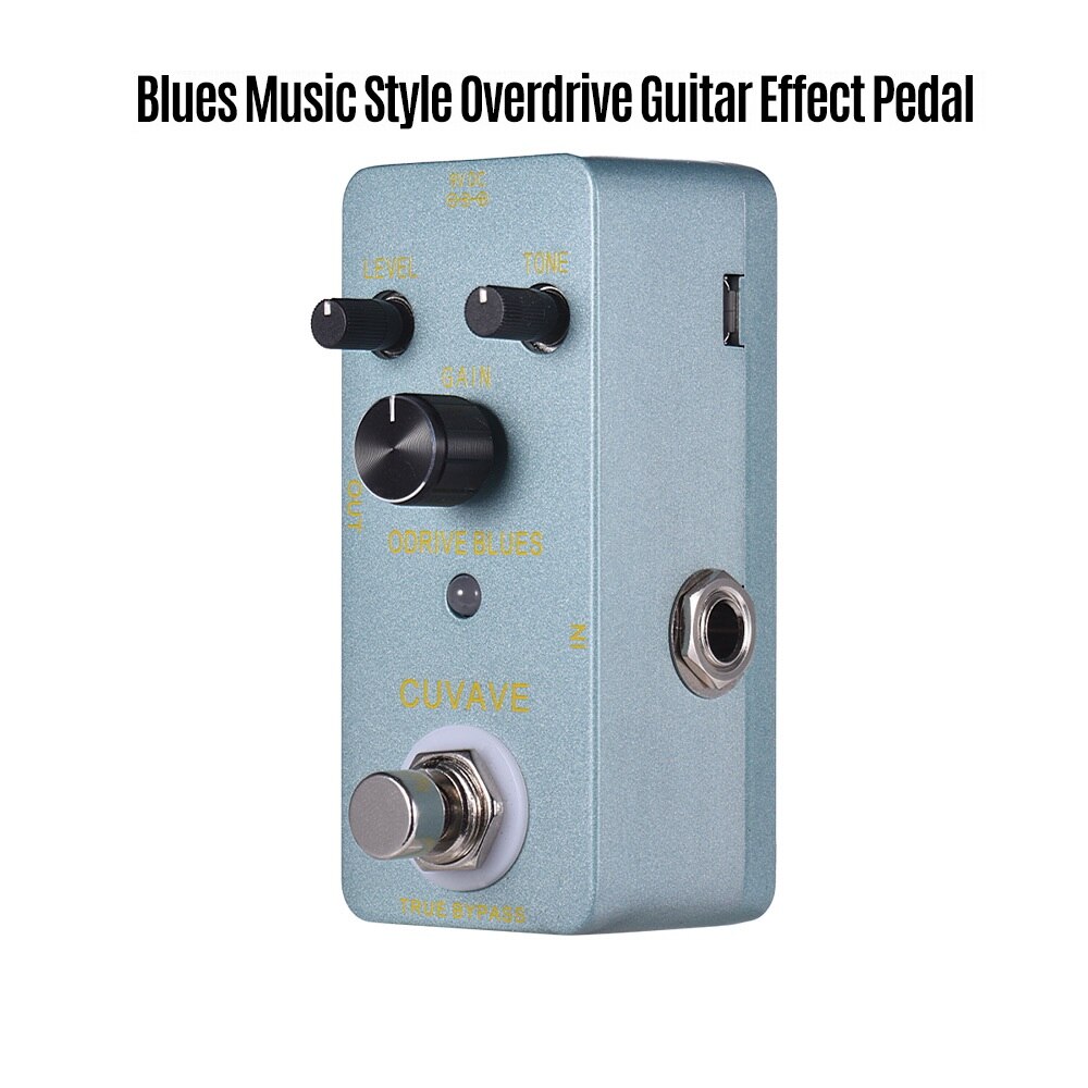 Serie gitaar effectpedaal 8 effecten gitaarpedaal true bypass volledig metalen shell gitaar onderdelen & accessoires: Overdrive