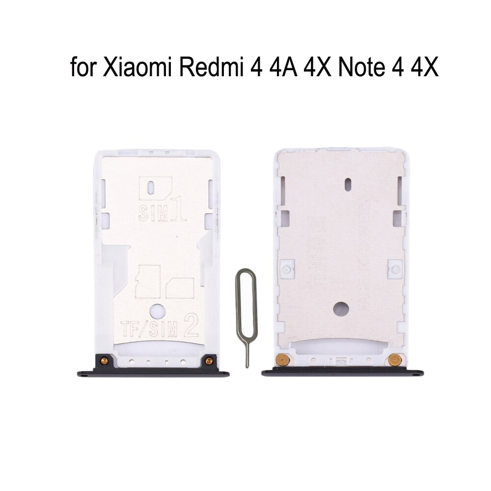 För xiaomi redmi 4 4a 4x note 4 4x original telefonhölje simfackadapter för xiaomi note 4 4a 4x micro sd-korthållare