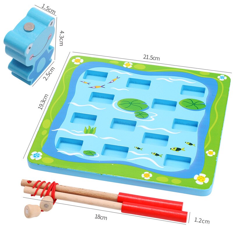 Vis Baby Houten Speelgoed Magnetische Vissen Speelgoed Set Kerstcadeaus Kinderen Educatief Spel Educatief Speelgoed Voor Kinderen M56