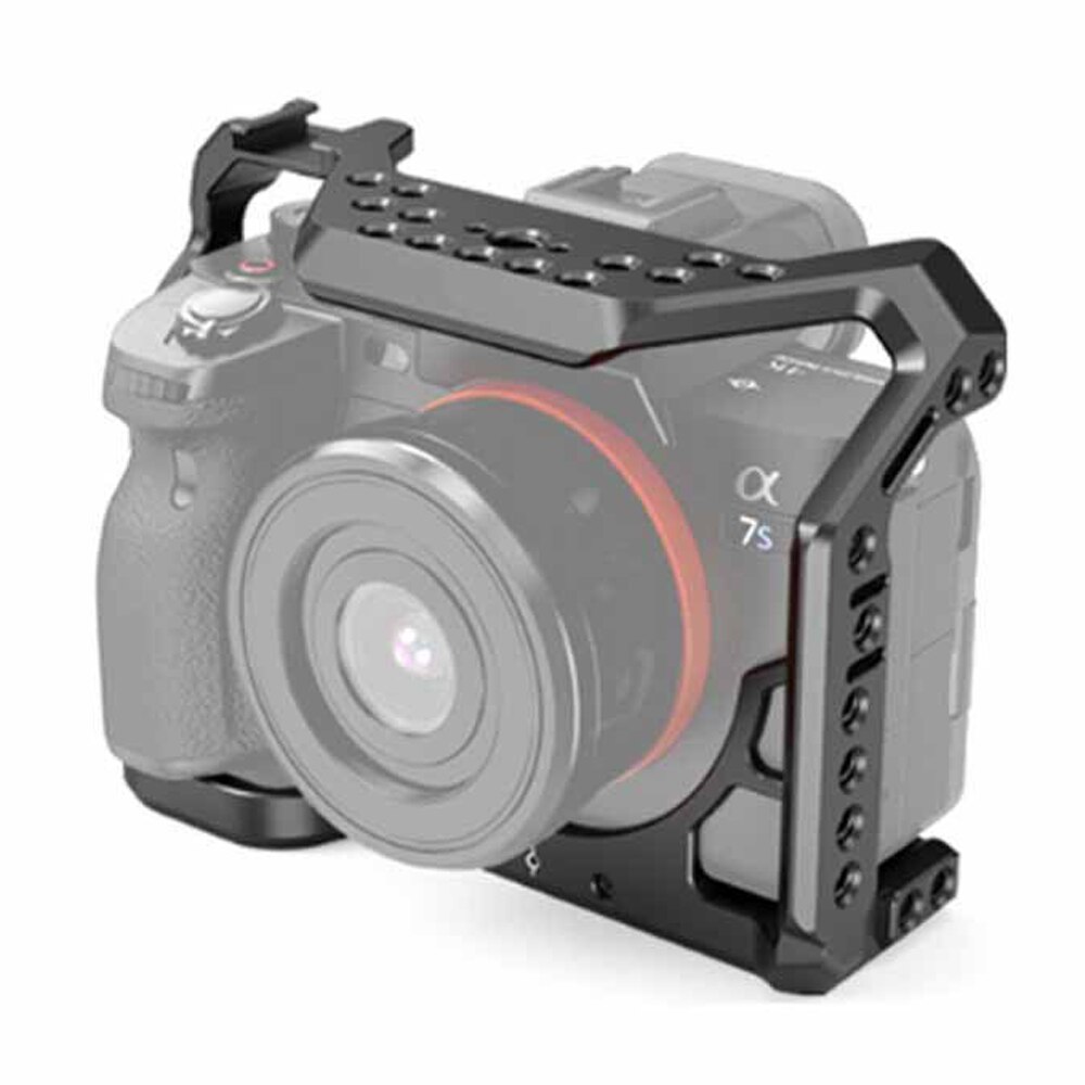 A7S3 Dslr Camera Cage Rig A7SIII Beschermhoes Uitbreiding Beugel Arri Koude Schoen Nauwsluitend Voor Sony Alpha 7S Iii Stabilisator
