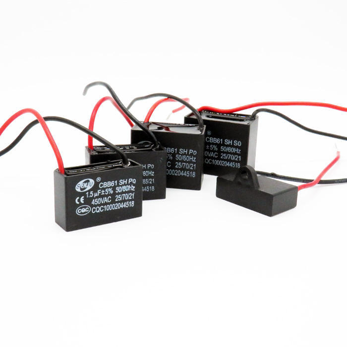 CBB61 starting capacitor 1.5 capacitor 450v motor ceiling fan fan motor with line capacitor fan capacitor