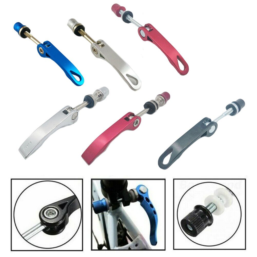 MTB Bike Quick Release Seat Post Seatpost Clamp Bolt Binder Skewer Clamp Lightweight Bicycle Extended Quick Release Lever Parts