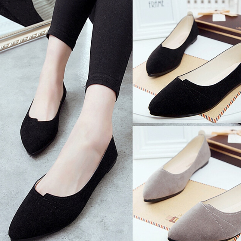 Femmes chaussures troupeau ballerines femme printemps chaussures pour travail chaussures plates en tissu doux mocassins sans lacet femmes enceintes chaussures plates