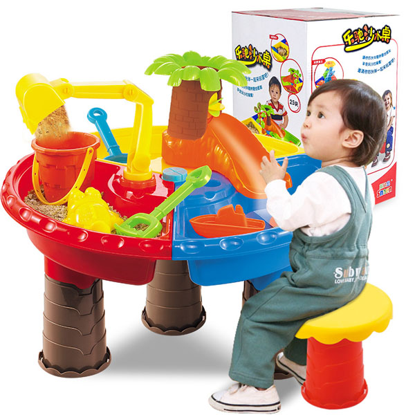 Baby Zomer Zand En Water Tafel Doos Baby Kids Kinderen Outdoor Strand Waterrad Speelgoed Familie Play Set: B