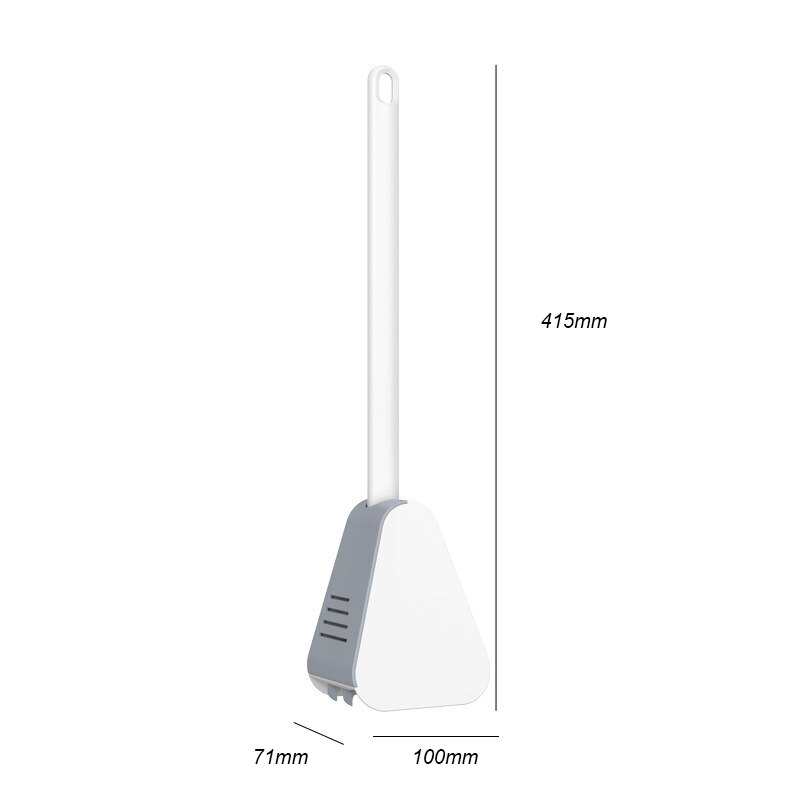 Brosse de toilette en caoutchouc souple, manche Long, en Silicone, pas de mort, nettoyage des toilettes, séchage rapide, accessoires de salle de bains