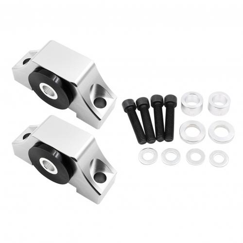 2Pcs/Set Motor Bracket Torque Mount Small Horn Engine Foot for Honda Civic EKEG: Silver