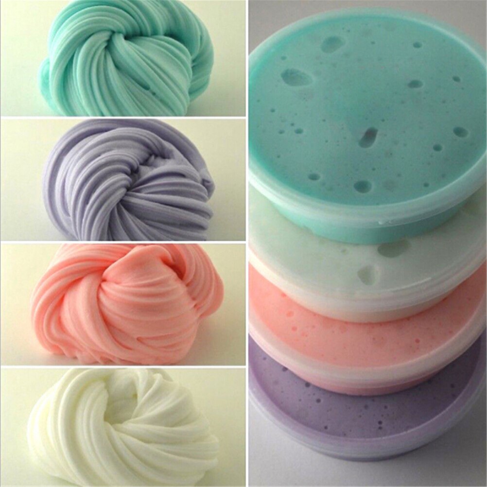 Colorful Sludge Cotton Mud to Release Clay Toy DIY Slime Clay Fluffy Floam Slime Scented Stress Relief No Borax Kids Toy