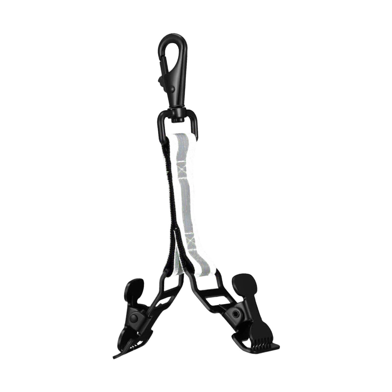 Glove Clips Firefighter Glove Strap Gloves Holder with 2 Clip for Hanging Gloves Tool Bags Glove Keeper Glove Clamp: WHITE