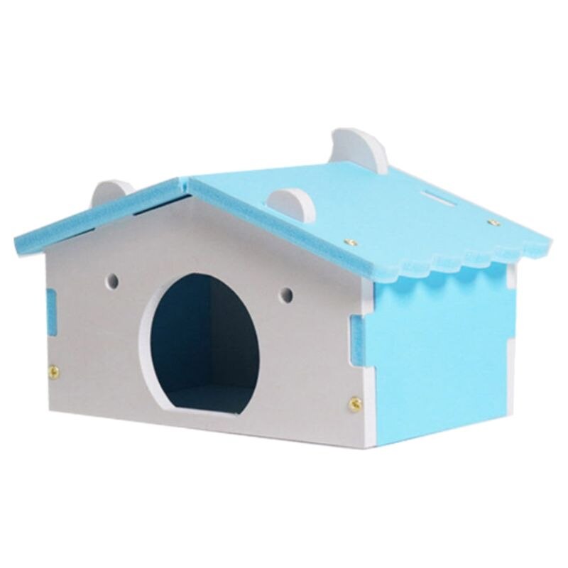 Hamster husbure til rotte mus sjov hamster reden villa farverig træ seng hus