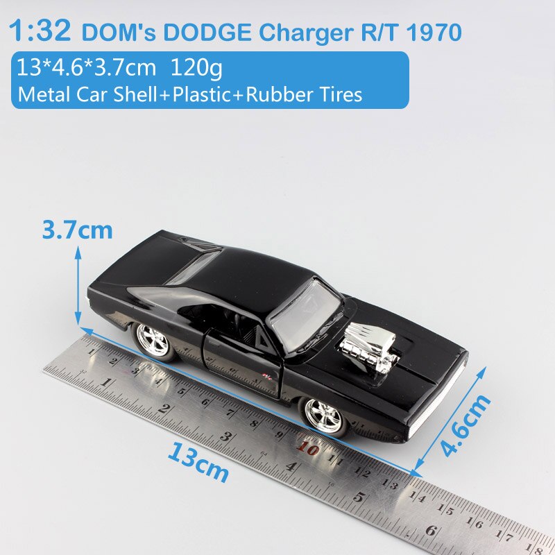 1:32 Bilancia Jada Plymouth Chevy Belair Camaro Dodge Charger ford mustang Pontiac Nissan GTR Giocattoli pressofusi e veicoli modello di auto giocattolo: DODGE Charger RT 197