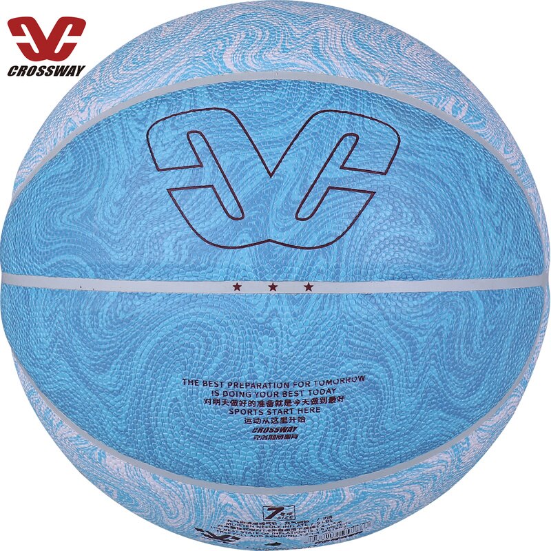 CROSSWAY Non-slip Basketball Official Size 7 Game Training Equipment Basket Ball Free with Net Bag Needle Inflator Accessories
