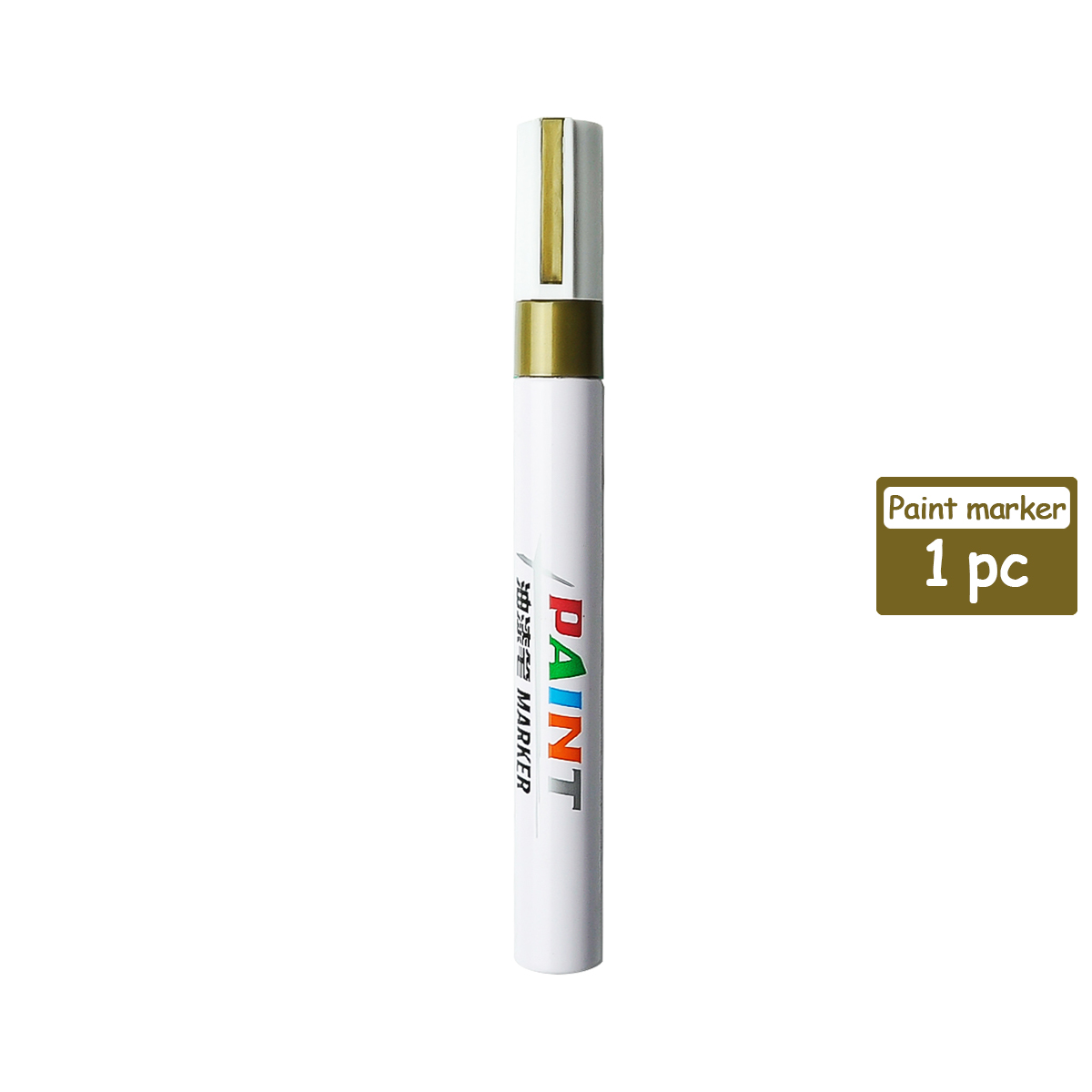 8 farben/einstellen Stoff Farbe Marker Stift Kleidung Textil DIY Handwerk T-Shirt Graffiti Pigment Malerei Stift Schule & büro Bahnhof: Gold