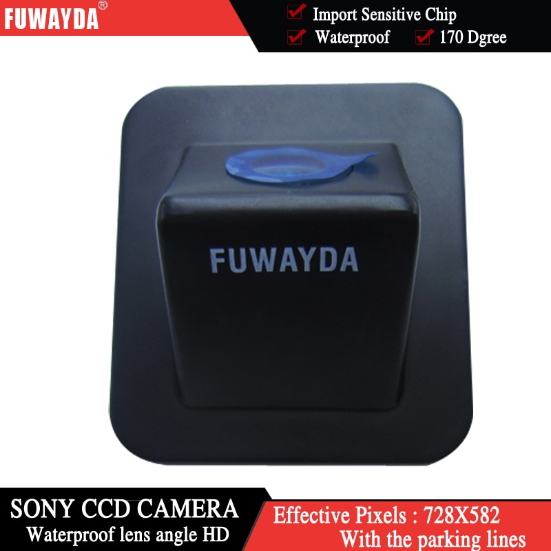FUWAYDA Draad Sony CCD Parkeer Omkeren Backup Achteruitrijcamera voor Hyundai Elantra etc. Nachtzicht Waterdichte HD