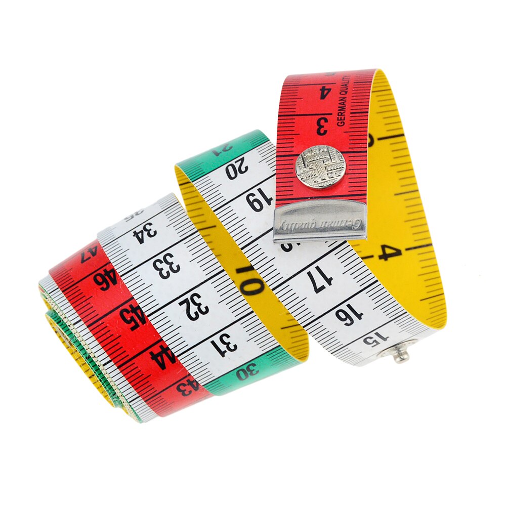 1 Roll 1.5 Meter Knop Meetlint Tool Meten Kleding Taille Buste Meting Tailor's Naaien Gereedschap