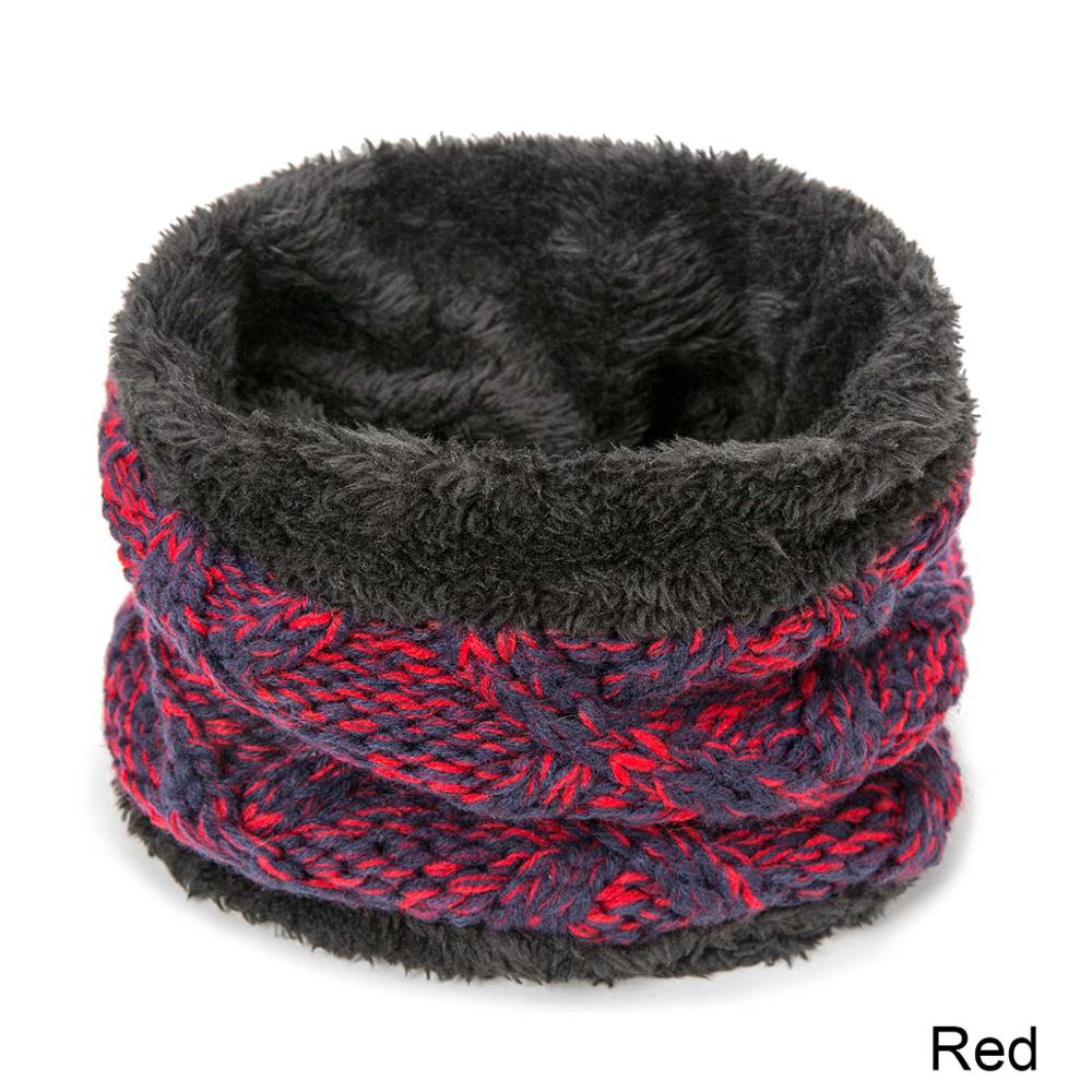 Reakids schattige zachte dikke warme babysjaal kinderen wintersjaal babysjaals kinderen katoenen gebreide jongens meisjes halssjaal: Rood