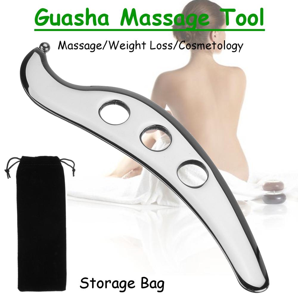 Edelstahl Gua Sha Massage Werkzeug Schaber IASTM Therapie Fascia Recovery Muscle Tissue Massage Schmerzen Relief Guasha Entspannung