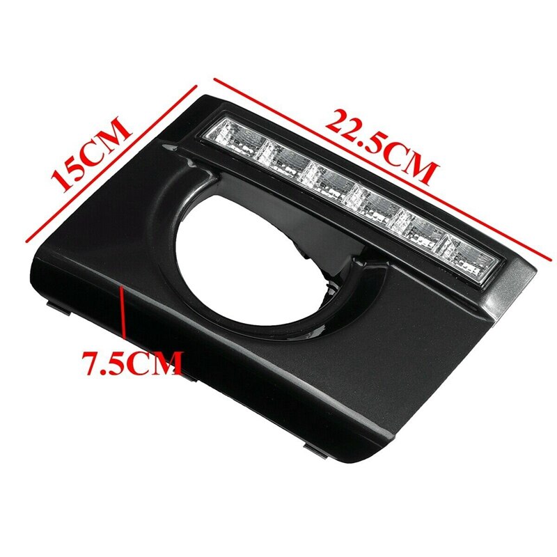 1 paar Auto Tagfahrlicht DRL LED Tageslicht Nebel Lampe Abdeckung Für Hyundai Tucson 2005
