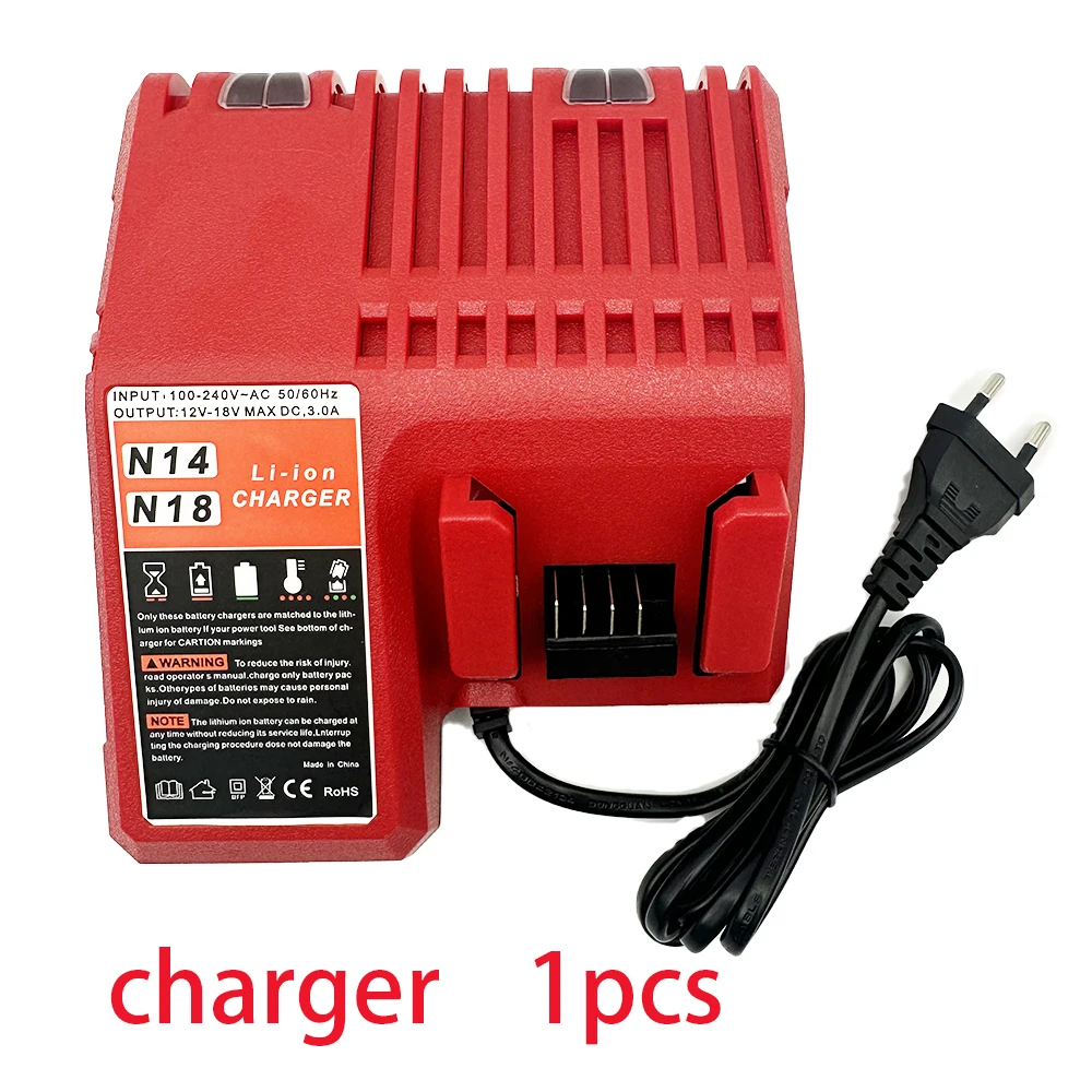 For Milwaukee M18 18V 12000mAh 18650 Lithium Replacement Battery For Milwaukee 48-11-1860 48-11-1850 48-11-1840 Tool Battery: black