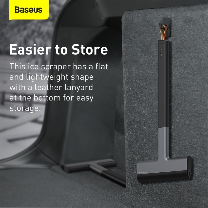 Baseus Sneeuw Ijskrabber Auto Voorruit Ice Remover Auto Window Cleaning Tool Winter Wasstraat Accessoires Schrapen Tool