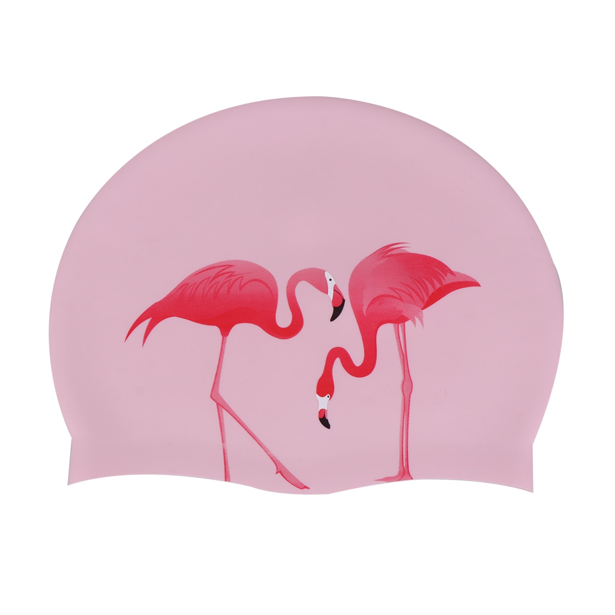1pc langt hår vandtæt praktisk ørebeskyttelse flamingo svømmehætte silikone hætte svømme pool hat til kvinder piger kvindelige