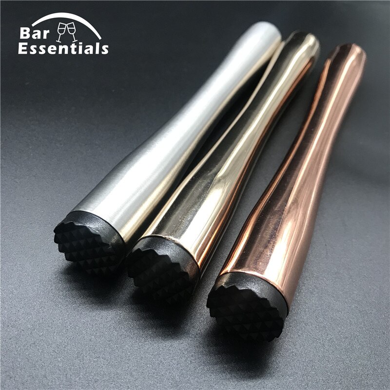 Cocktail Muddler Stainless Steel Bar Mixer Barware Mojito Cocktail DIY Drink Fruit Muddler Crushed Ice Barware Bar Tool
