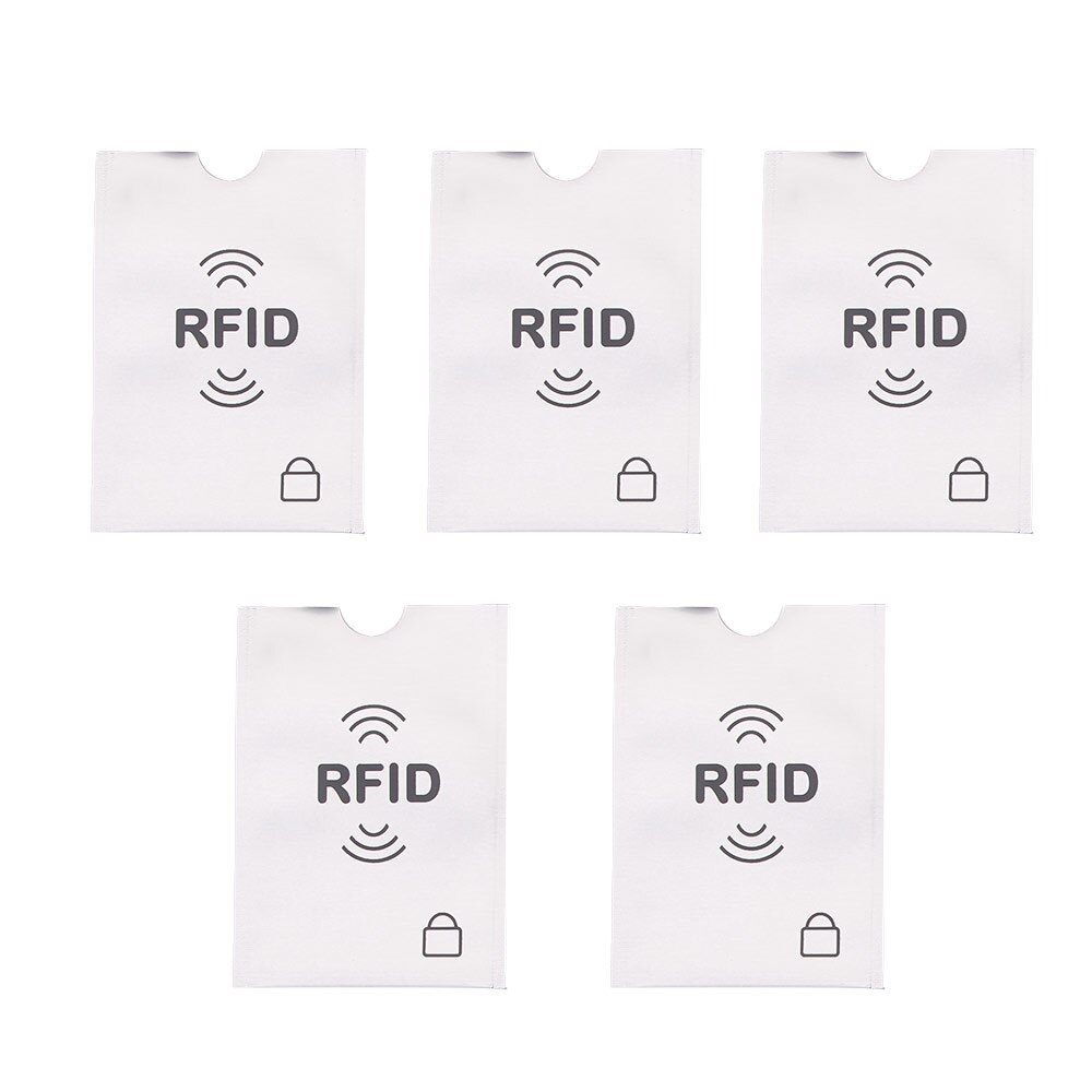 5Pcs Anti Theft for RFID Credit Card Protector Blocking Cardholder Sleeve Skin Case Covers Protection Bank Card Case