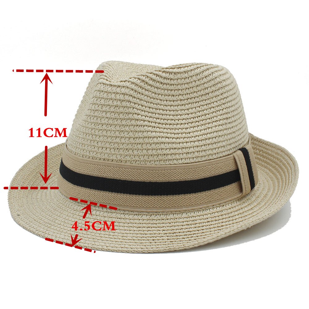 Classic Summer Women Men Toquilla Straw fedora Hat Queen Homburg Panama Cap Gentleman Dad Godfather Hat