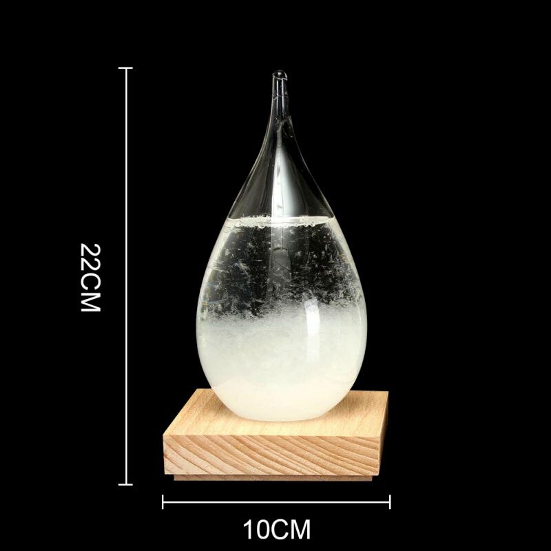 Stylish Beautifully Desktop Weather Forecast Water Glass Bottle Barometer Bottles Weather: 4