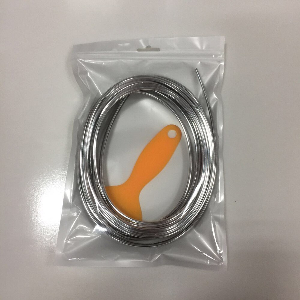 Bande extérieure de voiture Flexible, 5m, accessoires de décoration universels: GRIS