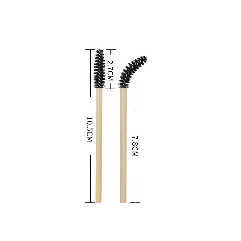 50 stuks bamboe handvat wimperborsteltjes mascara borsteltjes applicators wimperverlenging borsteltjes wenkbrauw krulborsteltjes make-up tool
