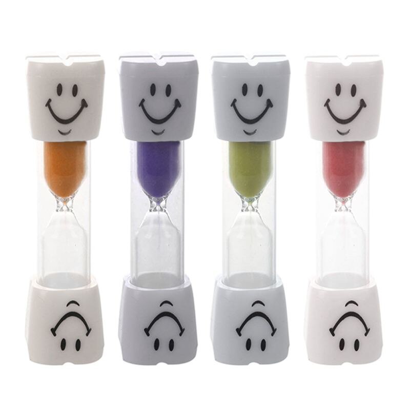 2 Minute Hourgl Kids Brush teeth Timer Smile Sand Egg Timer 2 Minutes Sandgl Timer red