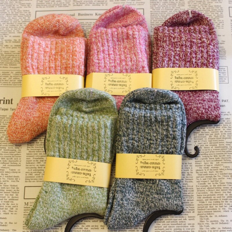 5 Pairs Lente Winter Dikke Wollen Sokken Vrouwen Sport Sokken Vrouwelijke Fitness Yoga Gym Sok Warme Zachte Sport Sokken Winter