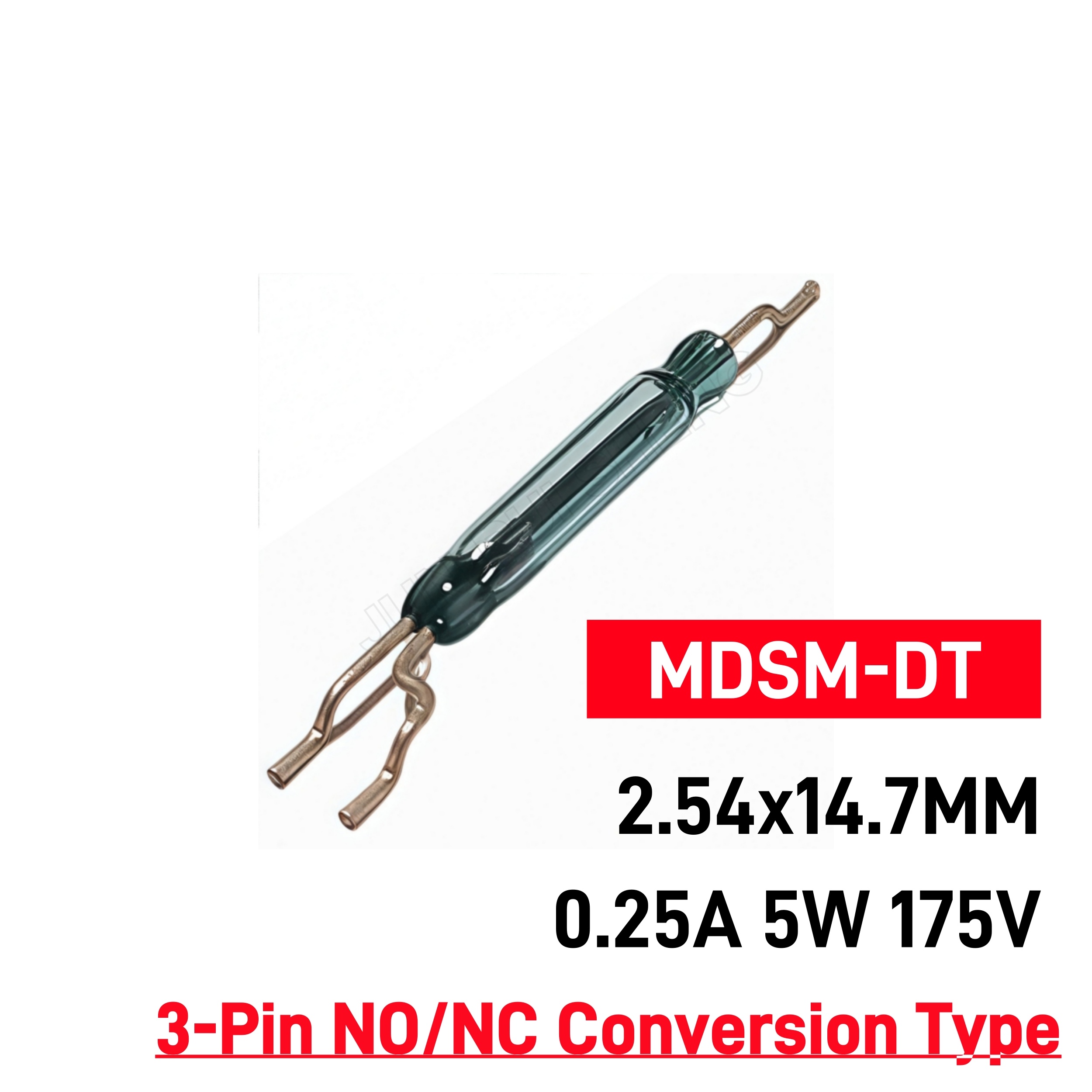 Reed Switch NO/NC SPDT MDRR-DT SMD MDSM-DT RI-90 ORT551 HYR1555 14M 3pin Normally Open/Closed Conversion Magnetic Contact Sensor: green