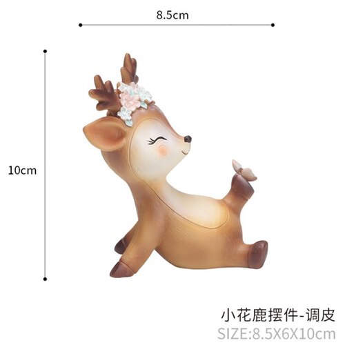 Décoration de gâteau d'anniversaire motif cerf | Animal de noël, jouet de Table, personnalité, dessin animé Han: C