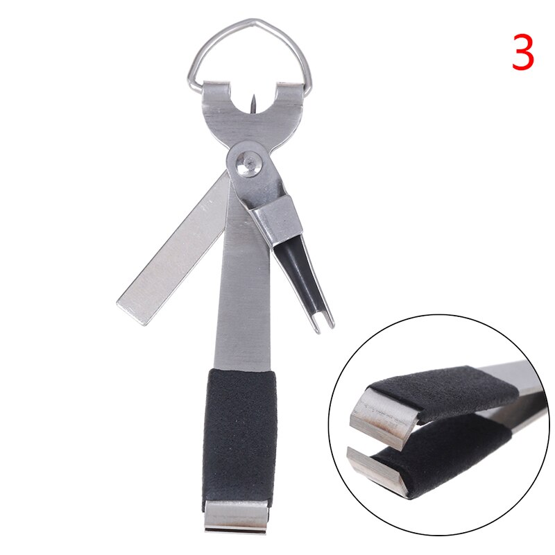 Vissen Quick Knoop Tool Snelle Tie Nail Knoper Vliegbindset Lijn Cutter Clipper Nipper W/Zinger Retractor Visgerei Accessoires: A3
