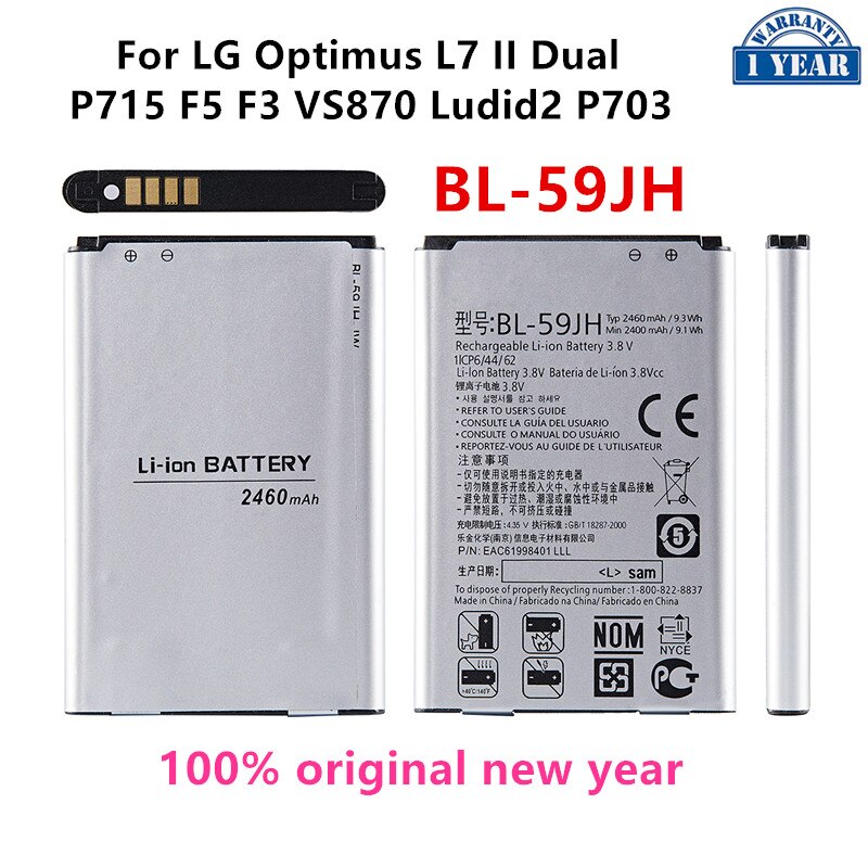 BL-41A1H BL-44E1F BL-44JN BL-44JR BL-45B1F BL-47TH BL-48TH BL-49JH BL-49SF BL-51YF BL-53YH BL-59JH Batterij Voor Lg G3/G4/V10/V20