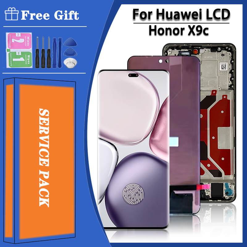 6,78 "AMOLED 120Hz para Huawei Honor X9c pantalla LCD MONTAJE DE digitalizador táctil para Honor X9C pantalla con huella digital
