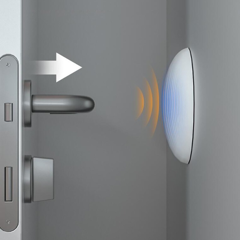 Tope de puerta con mango de silicona anticolisión, autoadhesivo, silencioso, protección antigolpes, almohadilla para Porte, Protector de pared para mejorar el hogar