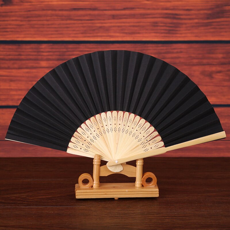 Blank Paper Bamboo Folding Fan DIY Calligraphy Painting Drawing Fan Artist Tool Christmas Birthday Party Give For Friend: 14