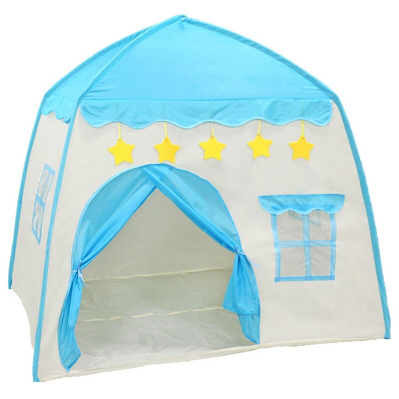 freundlicher Spielen Zelt Burg Tipi Zelt für Spielhaus drinnen draussen und Mädchen: blau