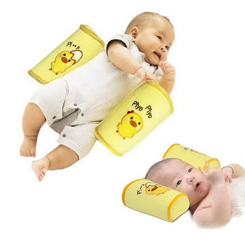 Anti-roll fladt hoved soveværelse spædbørn bomuld blanding justerbar sikker hjem lille barn sove baby pude