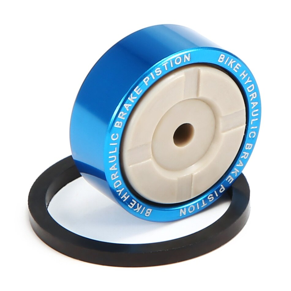 Repuestos para pinza de freno hidráulica para bicicleta, 1 unidad, anillo de sellado de pistón de Metal para Shimano SLX M675/M7000/XT M785/M80000/RS805/RS815: Azul marino