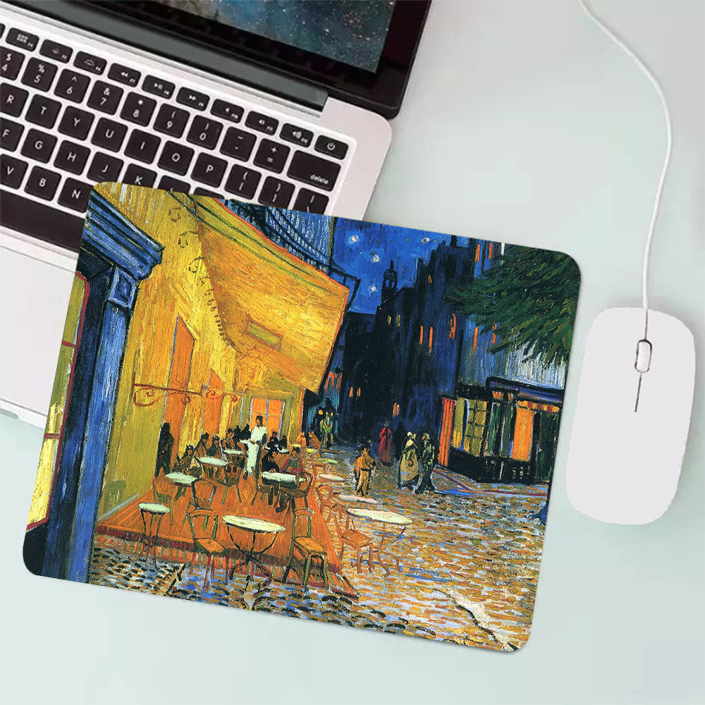 Van Gogh Painting Small Gaming Mouse Pad PC Gamer Keyboard Mousepad Computer Mouse Mat Laptop Carpet Anime Mause pad Desk Mat