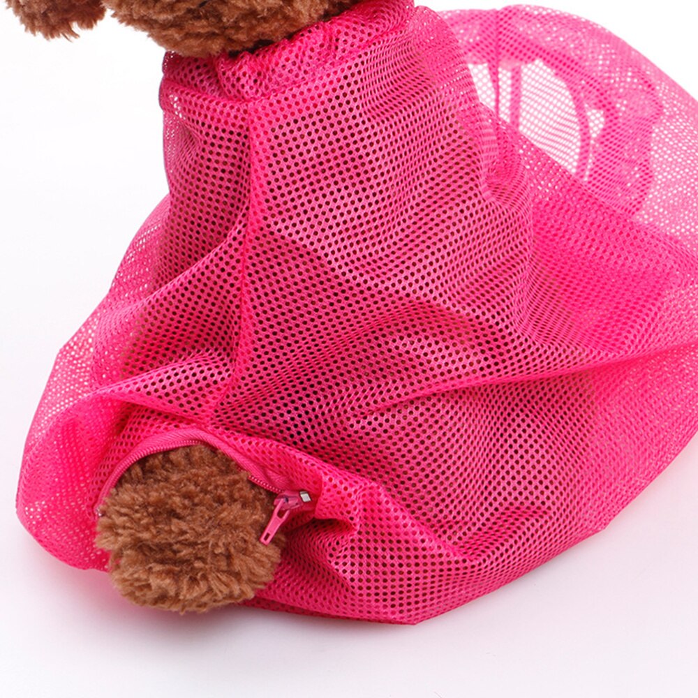 1Pc Multi-Functionele Grooming Tas Terughoudendheid Bag Wassen Douche Bag Nail Trimmen Pouch Voeden Tas Voor Pet Cat(Rosy)