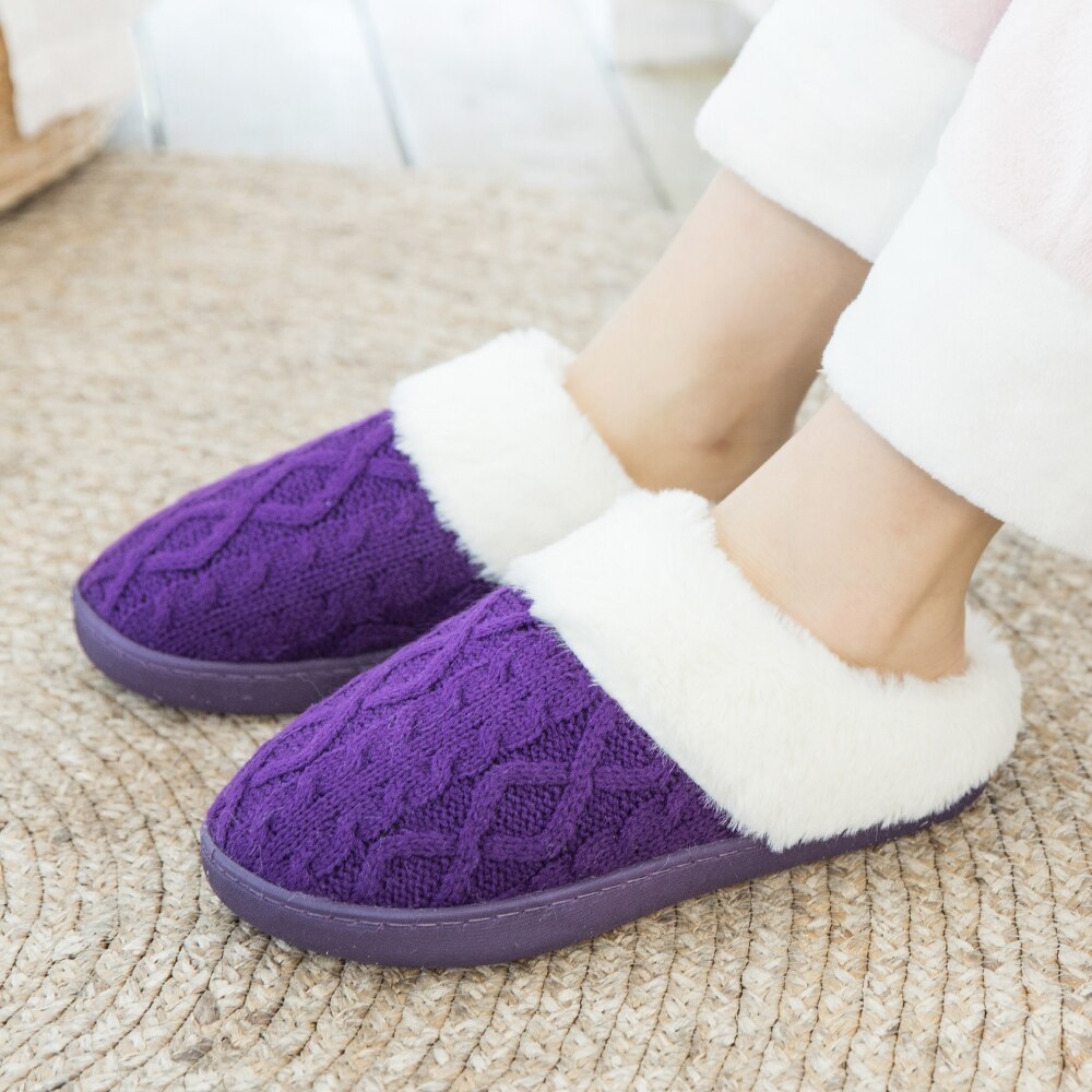 Winter heren pantoffels binnen naaien suède warm thuis zachte pantoffel korte pluche heren casual schoenen antislip liefhebbers pantoffels dames slide