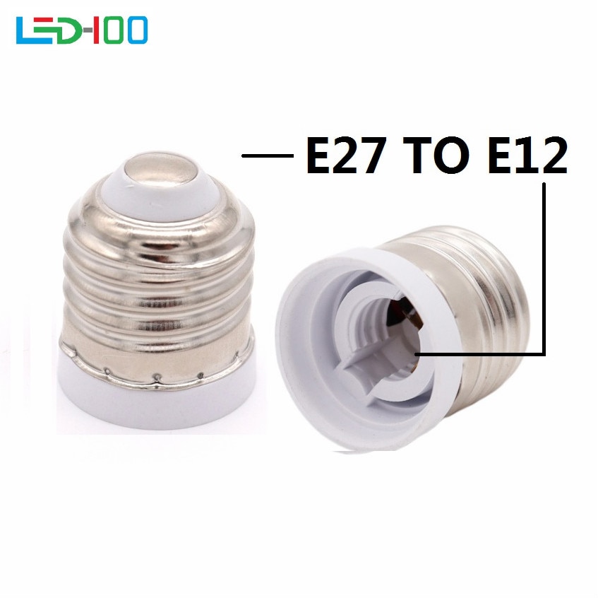 Socket E27 Om E12 Lamphouder Converter E12 Lamp Socket Adapter E27 Lampvoet Vuurvast Materiaal Schroef Mond Lamp Socket wisselaar