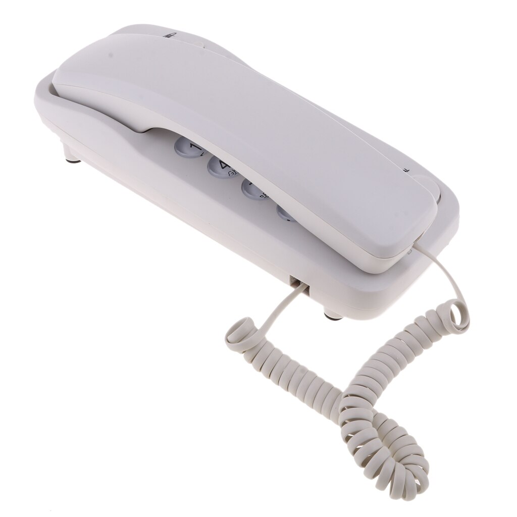 Mini telefone de parede com fio, durável, telefone de mesa, escritório, casa