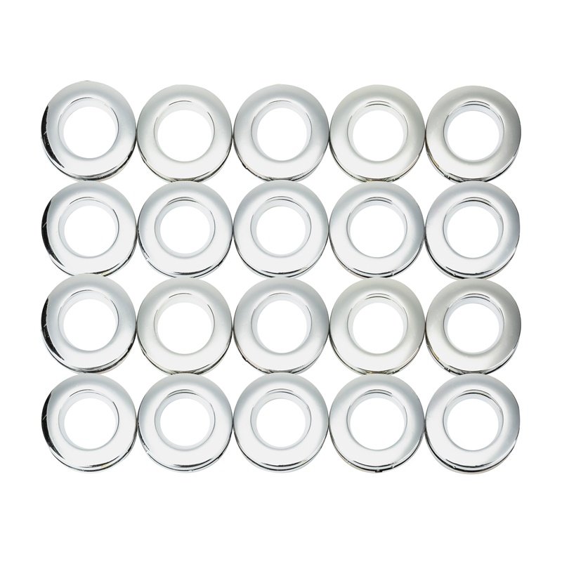 32-pack Curtain Eyelet Rings Inner Diameter 3.9cm Grommet Kit Nanoscale Low Noise Curtain Rings for Curtain Rod Shower Curtain: bright silver