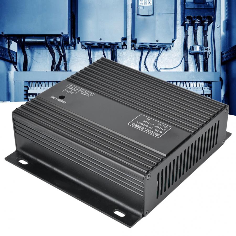 Smart Battery Charger 12V/24V 6A Intelligent Battery Charging Device Derv Genset Lead-Acid Battery Charger